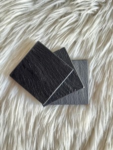 Natural <b>Black</b> Slate Marble Square <b>Coasters</b> Handmade Homeware Drink <b>Coasters</b> - Product Image 4