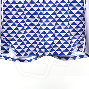 Men's Geometric Pattern Board <b>Shorts</b> Blue White Quick Dry Elastic Waist Casual <b>Swimwear</b> Premium Quality Made In Sialkot Pakistan - Product Image 6