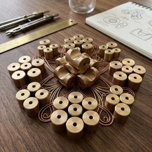 Aluminum Traditional Round Cabinet Knob Small Button Furniture <b>Hardware</b> for Cupboard Dresser & <b>Kitchen</b> Drawer Durable - Product Image 1