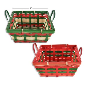 ¡Gran venta! Cesta de regalo de bambú colorida para Navidad, cestas para regalos Navidad y cualquier día festivo Super barato al por mayor Vietnam - Product Image 4