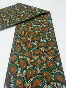 Tela de algodón con estampado de cera Africana Premium de Freetown, Material lujoso para vestidos elegantes, ropa tradicional y decoración del hogar - Product Image 5