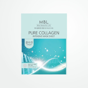 Masque visage coréen au collagène Embiel Pure Collagen Intensive Mask Sheet, 10 feuilles, masque en tissu pour le visage, masque en tissu au concombre, Corée - Product Image 2