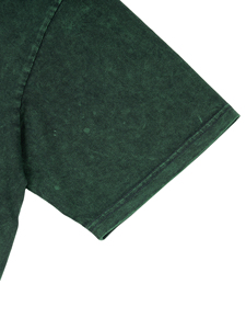 Camiseta de Manga Corta con Cuello Redondo para Hombre, Corte Holgado, Color Sólido, Algodón Lavado, Estilo Informal - Product Image 6