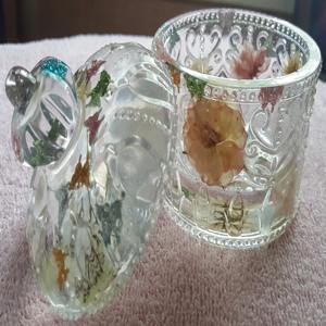 Luxury Handmade Floral Resin Trinket Box Decorative <b>Jewelry</b> Storage Organizer Small Custom Resin <b>Jewelry</b> Box for <b>Display</b> - Product Image 1