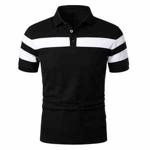 Nouveaux polos de golf imprimés à la mode, manches courtes, vente en gros, meilleure qualité supérieure, polos en coton pour hommes - Product Image 6