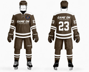 Tenue d'équipe de hockey sur glace, uniforme de qualité supérieure, couleur personnalisée, tricoté, 100% polyester, coupe régulière pour adulte, pour toutes les saisons - Product Image 1