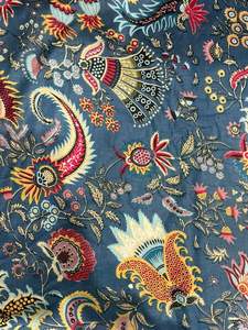 Tissu en coton imprimé floral bohème bio personnalisé pour robes, sacs, rideaux et textiles de maison pour femmes et garçons - Product Image 4