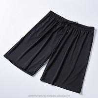 Shorts de bain pour hommes en maille extensible 4 directions, coupe mi-taille, séchage rapide, imperméables, couleur unie, style urbain, pour le surf et la natation, vente en gros personnalisée