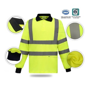 เสื้อโปโลสะท้อนแสงแขนยาวแบบ Hi Vis สำหรับงานก่อสร้าง/งานอุตสาหกรรม กันน้ำ - Product Image 4