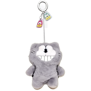 Line Friends Zoa Mini Flush <b>Key</b> <b>Ring</b> G-Dragon Zoa K-POP Keychain Zo&Friends Zoa Plush Pendant Grey Color - Product Image 3
