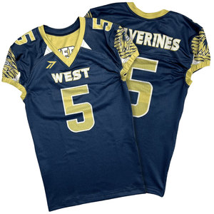 Camiseta de Fútbol Americano para Niños y Jóvenes, OEM, Transpirable, de Poliéster, con Número, Nombre y Logotipo del Equipo Personalizados, MOQ Bajo, Venta al Por Mayor, Fábrica en Pakistán - Product Image 1