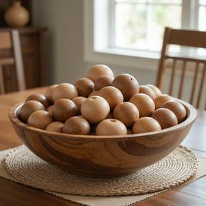 <b>High</b> Demand Wooden Serving Bowl Acacia Salad Fruit Bowl for <b>Kitchen</b> Dining <b>Table</b> Eco Friendly Food Safe Factory Bulk Supply Home - Product Image 3