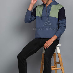 เสื้อฮู้ดซิปครึ่งตัวผู้ชาย ดีไซน์ทันสมัย รุ่นพื้นฐาน ปี 2026 ผลิตตามสั่ง ดีไซน์ล่าสุด สำหรับผู้ใหญ่ - Product Image 5