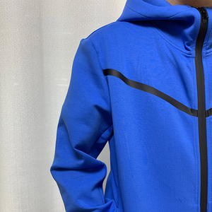 Conjunto Deportivo de Felpa de Algodón de Primera Calidad, Sudadera con Capucha y Cierre Completo, Pantalones Deportivos, Conjunto Informal - Product Image 3