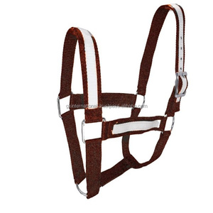 Strong and Durable Construction Double Stitched Nylon Horse Halter with Stainless Steel Anti Rust Nickel Accessories - Product Image 3