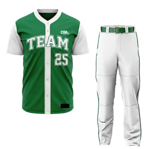 Uniforme de béisbol de estilo moderno para hombre, tela ligera y transpirable, ajuste cómodo, ropa de entrenamiento para deportes de equipo - Product Image 1