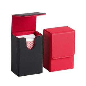 Estuche para Cartas de Juego, Suministro de Fábrica, Organizador de Cartas Protector de Cuero PU para Póker - Product Image 2