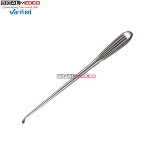 เครื่องมือผ่าตัดกระดูกแบบมืออาชีพ Curette 11 ปลายโค้งกลับ ทำจากเหล็กกล้าไร้สนิม ด้ามจับกลวง ได้รับมาตรฐาน CE - Product Image 5