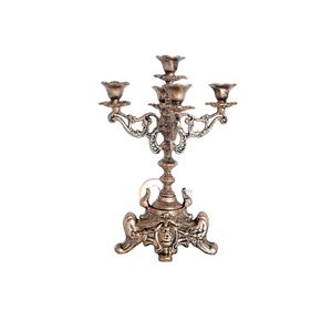 เชิงเทียนทองเหลืองขัดเงา ดีไซน์ทันสมัย คุณภาพสูง ผลิตอย่างประณีต ของตกแต่งบ้าน โคมไฟเชิงเทียน ราคาขายส่ง - Product Image 4