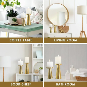 Portavelas de Hierro Más Vendido para Sala de Estar, Dormitorio, Decoración Navideña, Hecho a Mano, Duradero, Natural, Moderno, para Venta de Exportación - Product Image 5