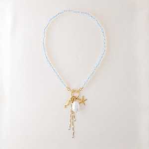 สร้อยคอลูกปัดหลากเสน่ห์ไข่มุกน้ำจืดผีเสื้อวินเทจชุบทอง925เงินสเตอร์ลิง - Product Image 6