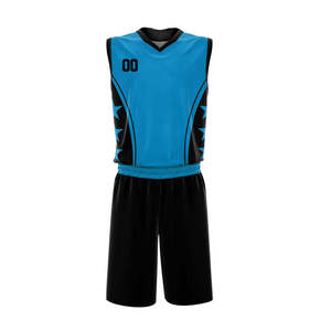 Custom Sublimation Basketball Uniform <b>Set</b> Breathable Quick Dry Men's Team Sportswear Training Jersey and Shorts Basketball Wear - Product Image 3