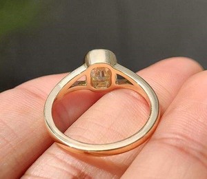 Luxury east west marquise solitaire <b>diamond</b> engagement <b>ring</b> with sleek minimalist band elegant bridal fine jewelry collection - Product Image 3