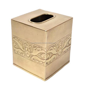 Hotel and Restaurants Tissue <b>Dispenser</b> Box Portable Lightweight Metal <b>Napkins</b> Holders Decorative <b>Napkin</b> Dispense Box Custom Logo - Product Image 2