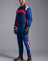 Combinaison de course moto pour homme à manches longues, personnalisable avec le nom de l'équipe, couleurs blanc, rouge, noir, polyester/nylon imperméable