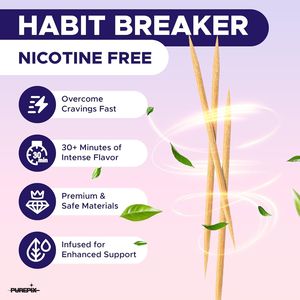 Koshe 4-Flavor <b>Toothpicks</b> Extra-Thick Nicotine-Free L-Theanine NAC Breath Fresheners for Quit-Smoking Support - Product Image 2