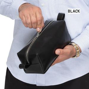 Bolsa de Viaje de Cuero para Cosméticos y Artículos de Aseo, Hecha a Mano con Cuero Vacuno Auténtico, Modelo LTB-0048 - Product Image 1