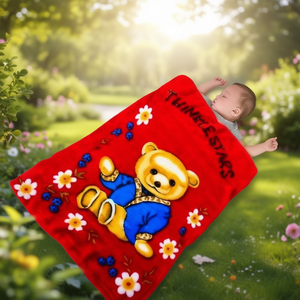 Manta de Bebé de Lujo Suave y Cálida de 430 GSM, Tipo Raschel, para Uso Infantil - Product Image 3