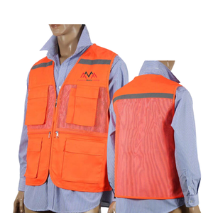 OEM CUSTOM diseño/logotipo uniforme sin mangas reflectante ropa de seguridad Chaleco con bolsillos malla cremallera chaleco de seguridad fabricantes FMF - Product Image 4