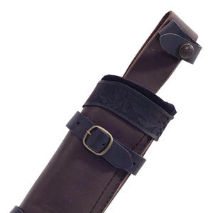 Funda de cuero clásica para cuchillo multiusos, cuchillo de camping y cuchillo de chef, con cómoda correa para el cinturón. - Product Image 6