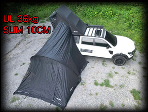 Tente de toit ultra légère 36 kg, fine (10 cm), en aluminium léger, tente tout-terrain, tente pour remorque, tente pop-up, tente de toit pour voiture. - Product Image 5