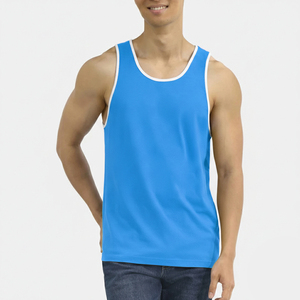Débardeur en coton pour homme de haute qualité OEM, idéal pour la gym et le fitness, disponible en grandes tailles et personnalisable avec logo. - Product Image 3