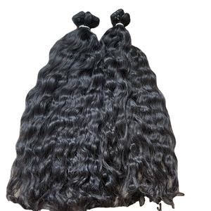 TOP PRODUIT Naturel Ondulé Trame Cheveux 100% Cheveux Humains Vietnamiens Bruts Meilleure Qualité Extensions de Cheveux - Product Image 2
