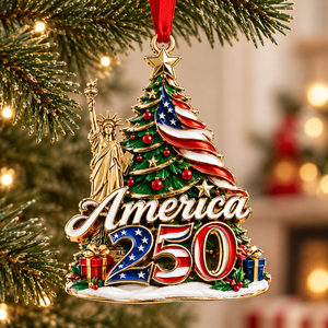 Wholesale Metal Christmas Ornament Custom Design Embossed Logo <b>Tree</b> Hanging Decoration OEM Supplier - Product Image 1