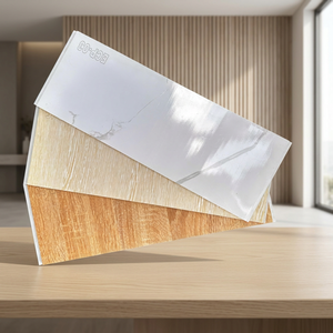 Panel de Pared Ligero, Moderno, de Listones Planos, Resistente a la Humedad, Impermeable, Ignífugo, de Madera y Plástico Compuesto, para Comercio y Hogar - Product Image 2