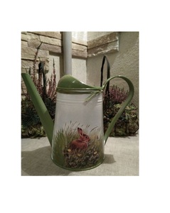 Arrosoir multifonctionnel en métal avec extérieur imprimé en émail, idéal pour la décoration de jardin et les cadeaux pour les passionnés de plantes - Product Image 6