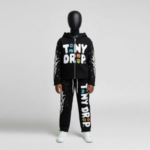 Ensembles de survêtements personnalisés pour enfants, sweats à capuche et pantalons de jogging pour tout-petits, modèles sur mesure pour enfants de 2 à 12 ans - Product Image 3