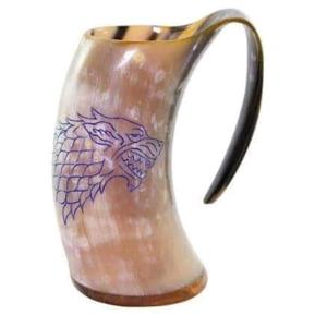 Corne à boire Viking en corne de buffle, verre à bière médiéval en corne d'ox naturelle polie - Product Image 3