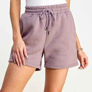 Casual Fleece High Waist Sweat <b>shorts</b> Women Elastic Band Drawstring Athletic <b>Lounge</b> <b>Shorts</b> - Product Image 2