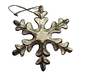 Adornos de copos de nieve para decoración de invierno y colgantes de árboles Copos de nieve de Navidad de metal de 12 pulgadas - Product Image 1