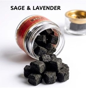 Bakhoor de Salvia y Lavanda en Forma Cuadrada |   Incienso Árabe Premium en Virutas para el Hogar y Fragancia Duradera de Salvia y Lavanda Bakhoor - Product Image 1