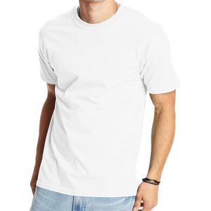 Fabricants de chemises OEM, sur mesure, 100% coton, manches courtes, col rond, décontracté, respirant, séchage rapide, coupe régulière, fitness pour hommes - Product Image 1