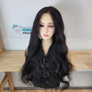 Front <b>Wigs</b> for Women HD 13x4 Lace Front <b>Wig</b> with Baby Hair Glueless Pre Plucked 24 Inch Long Layered Wavy <b>Wig</b> with Natural Hair - Product Image 2