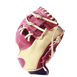 Gant de baseball en cuir bleu pour droitier, avec fermeture auto-agrippante, antidérapant, pour adulte, toutes saisons - Product Image 5