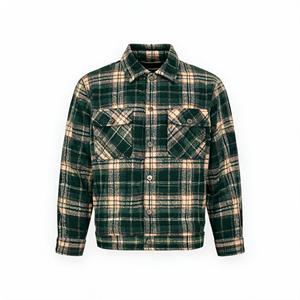 Chemise en flanelle de coton personnalisée pour marques de vêtements, homme, manches longues, à carreaux, boutonnée, fabricant en gros, marque privée - Product Image 5