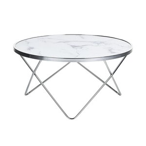 Premium Handmade <b>Gold</b> Metal Coffee <b>Table</b> with Natural Marble Top for Luxury Home Decor - Product Image 6